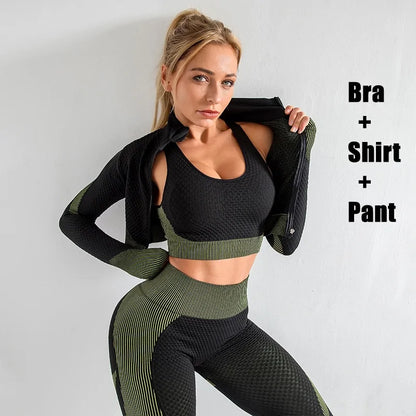 2 or 3 Piece Women's Sportwear Yoga Set (various colors)