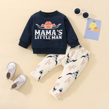 Toddler - Boy's Western Cow Legging & Top Set