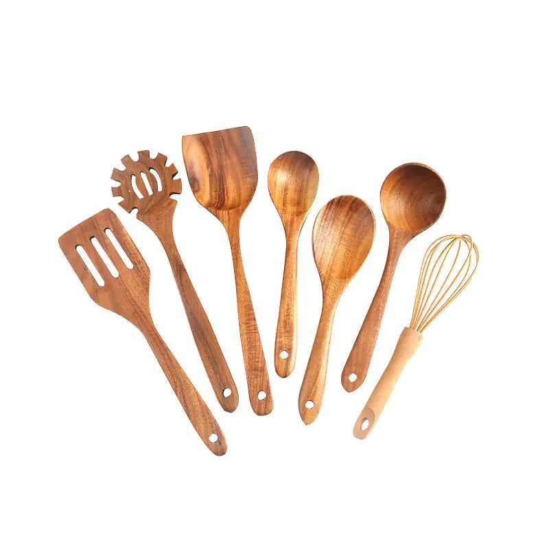 7-Piece Teak Kitchenware Set