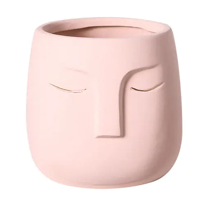 Ceramic Face Living Room Vase (various colors)