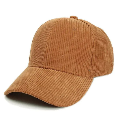 Summer Solid Corduroy Baseball Caps (various colors)