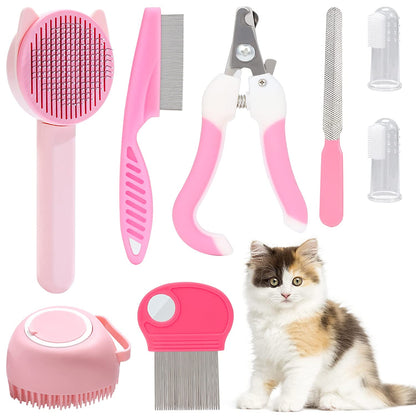 Combination Pet Hair Brush & Tools