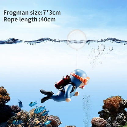 Aquarium Frogman Ornaments