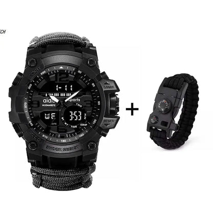 Waterproof LED Military Sports Watch