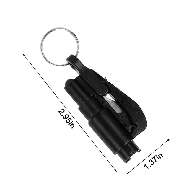 2 in 1 Car Safety Hammer Keychain