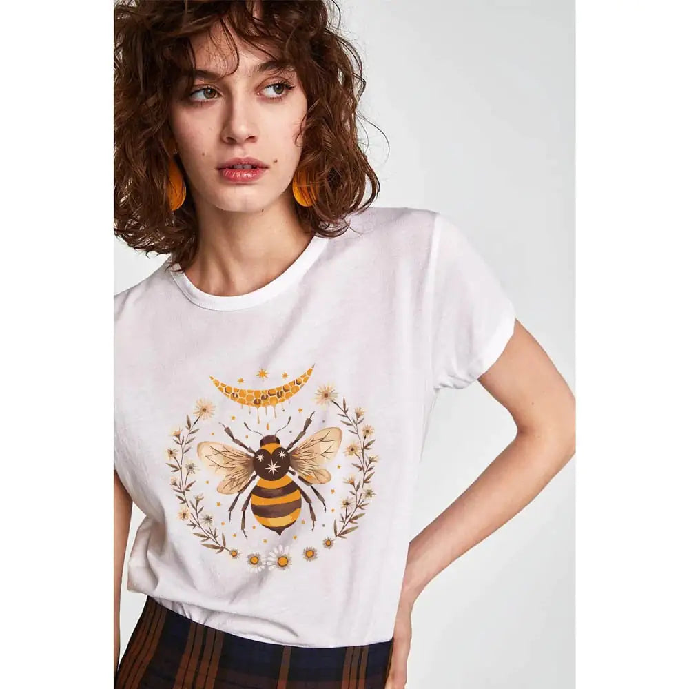 "Bee Caring" Unisex Graphic T-shirt (black or white)