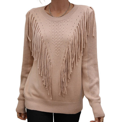 Women Tassels Autumn Sweaters (multi colors)