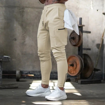 Men's Sports Pants Multi-pocket Zipper (various colors)