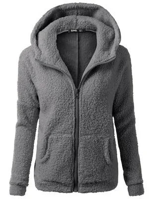 OLGITUM Women's Hooded Fleece Jacket (various colors)