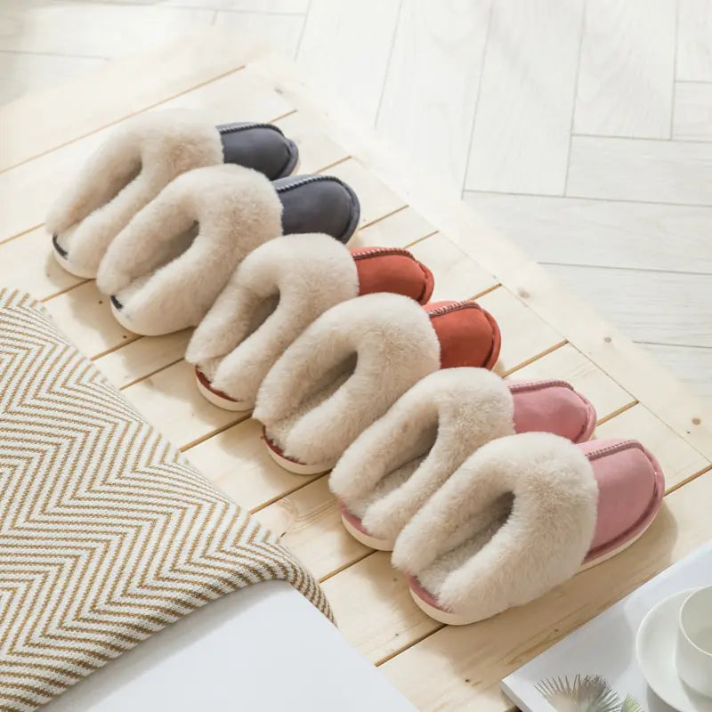 Winter Warm Home Fur Slippers Women (unisex)