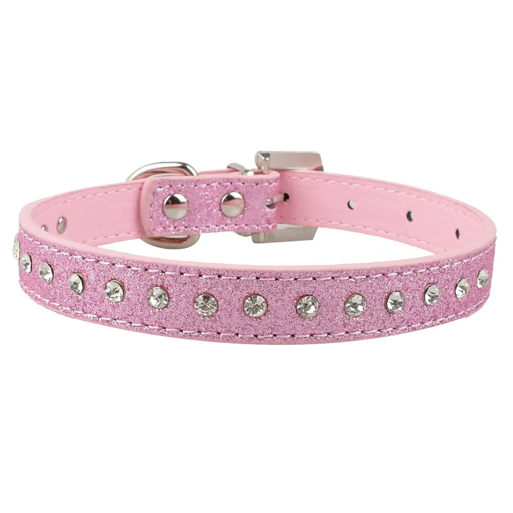 Rhinestone Adjustable Collars (various colors & styles)