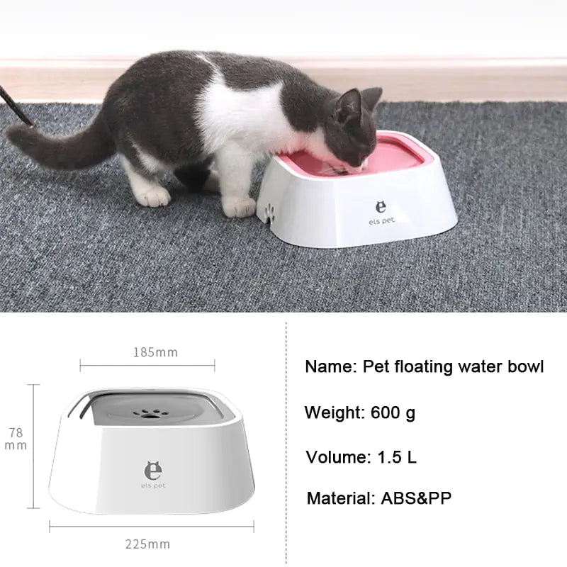 Versatile Pet Floating Bowl with Reservoir