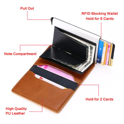 Smart Wallet Rfid Safe Anti-theft Holder (various colors)