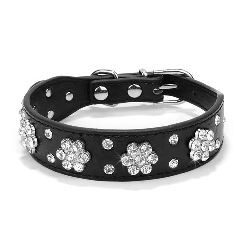 Rhinestone Adjustable Collars (various colors & styles)