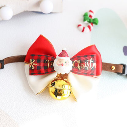 Christmas Collar Pet Bow Tie