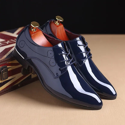 Glossy Oxford Leather Shoes (various colors & styles)