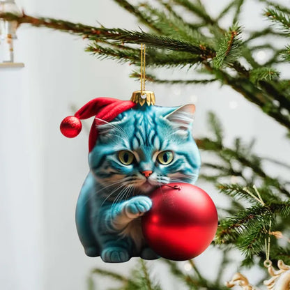 Cute Cat Christmas Ornaments