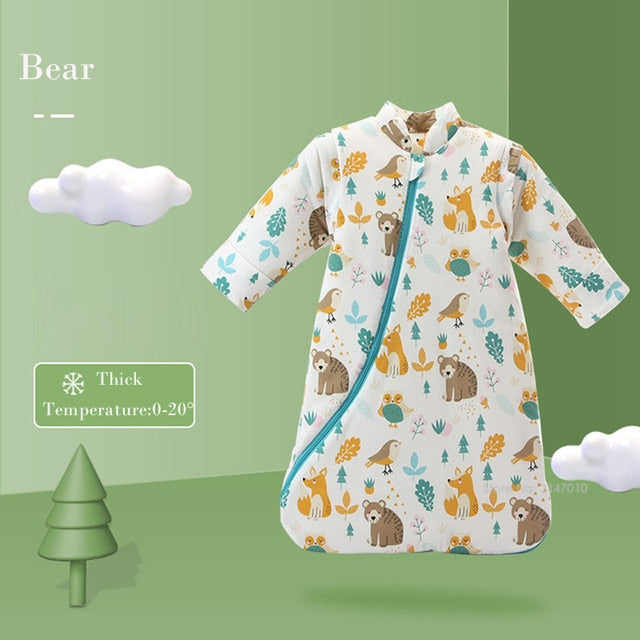 Cute Cotton Baby PJ-Sleeping Bag (various animals & themes)