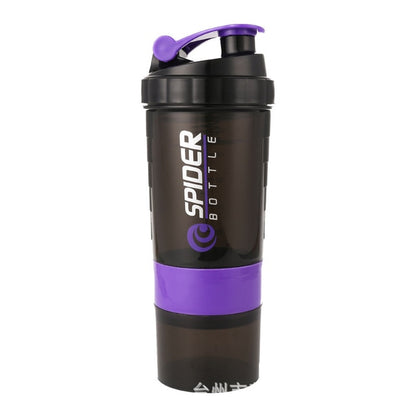 3 Layer Shaker Bottle - Waterproof w/Stainless Steel agitator