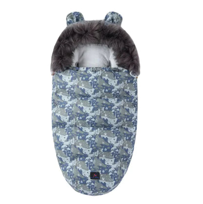 Baby Sleeping Bag with Fur Collar (various colors)