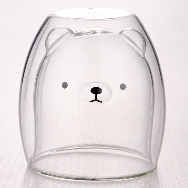 Double-layer Glass Animal Mugs (4 types)