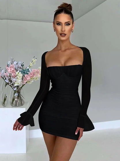 Elegant Backless Sexy Mini Dresses (various styles & colors)
