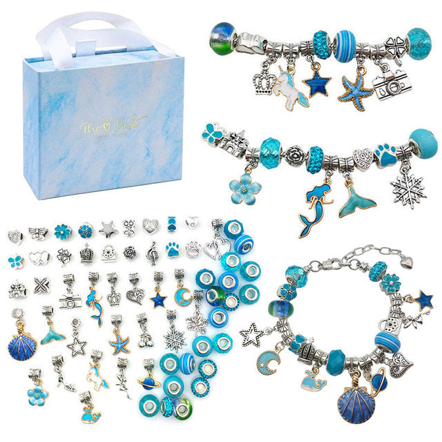 Jewelry Charm Kit with Hundreds of Pieces (various colors & sets)