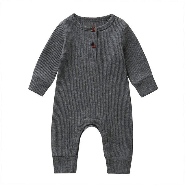 Long Sleeve Baby Romper (7 colors)