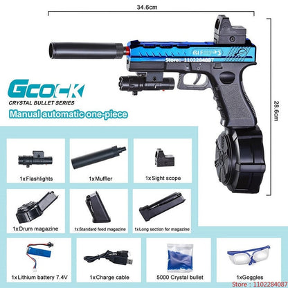 2-in-1 Airsoft Splatter Ball Electric Toy Gun