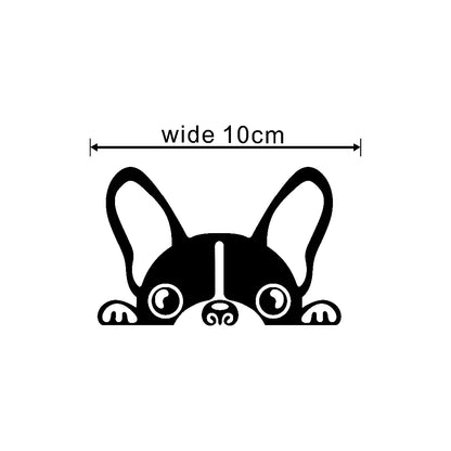 Peeking French Bulldog Sticker