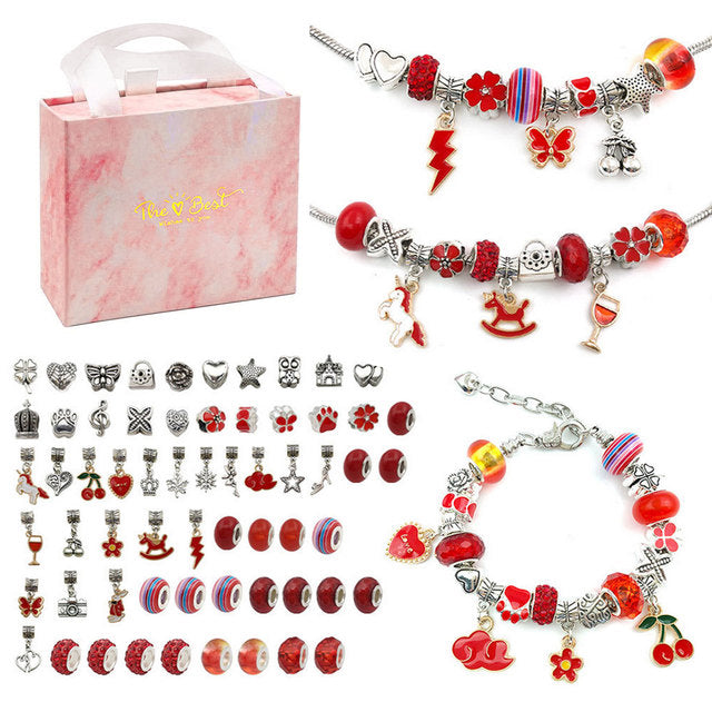 Jewelry Charm Kit with Hundreds of Pieces (various colors & sets)