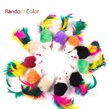 Interactive Feather & Ball Cat Toys