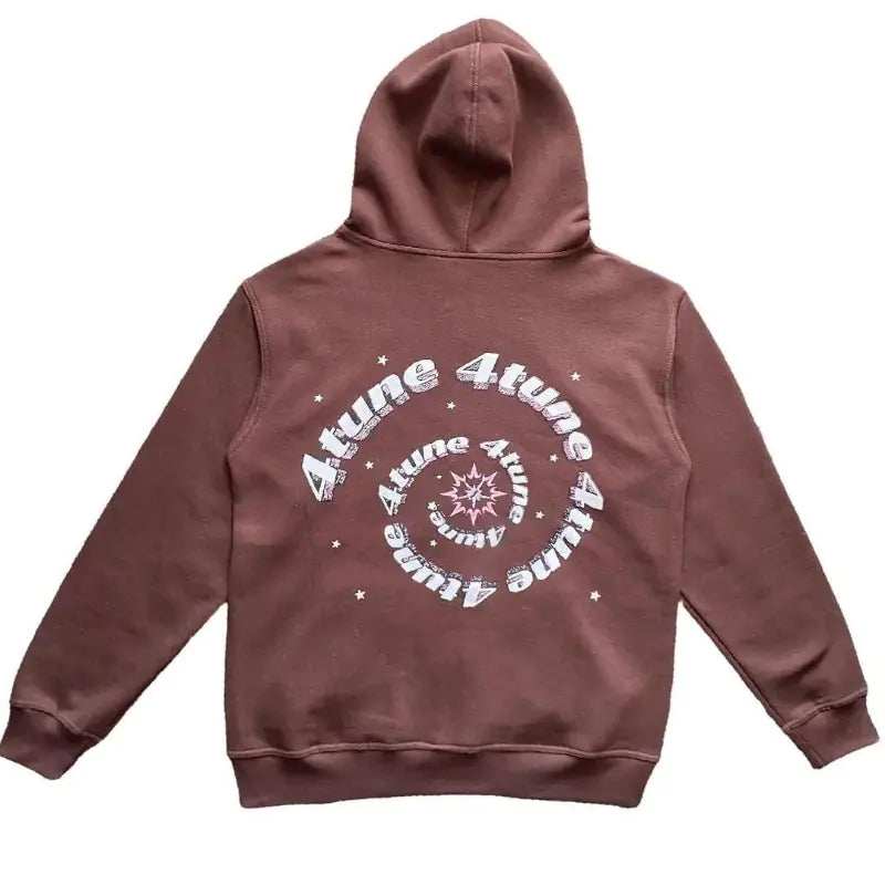 Star Letter Print Hoodie Men (unisex) Retro (various colors)