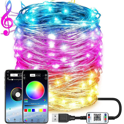 Remote App Controlled String Lights - Millions of Colors Synced to Music