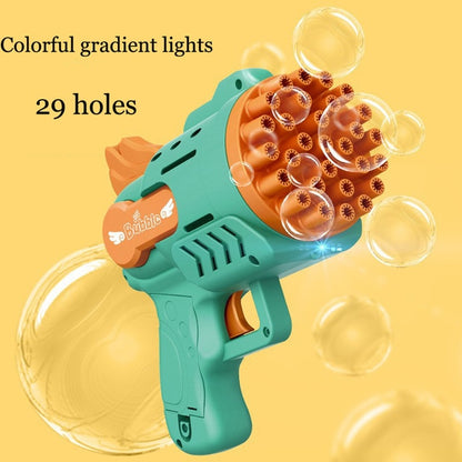 Bubble Gun Electric Automatic Soap Rocket