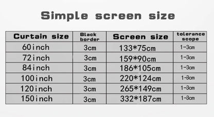 Portable HD Projector Screen