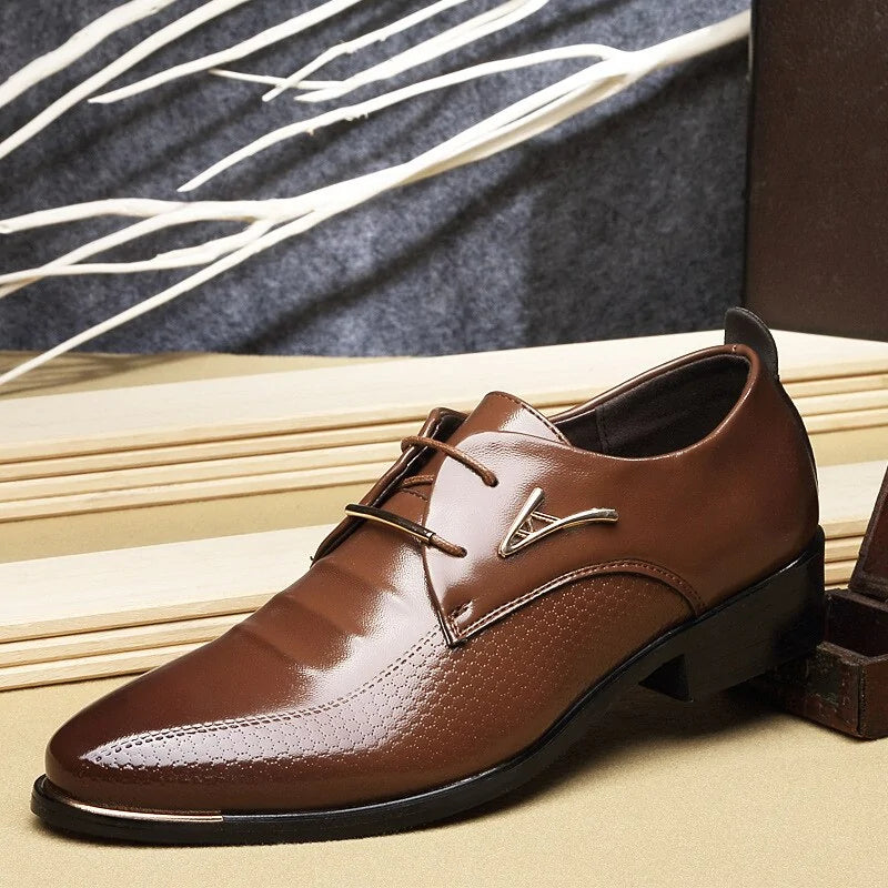 Men's Casual Leather Shoes (brown & black)