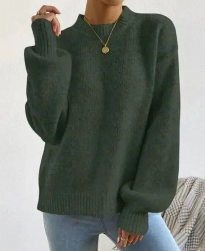 Half Turtleneck Knitted Sweater (various colors)