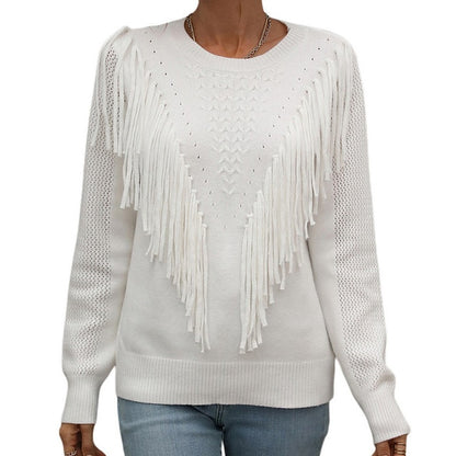 Women Tassels Autumn Sweaters (multi colors)