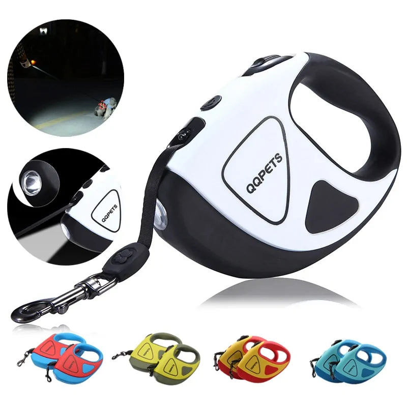 Automatic Retractable Leash with LED Night Safety (various colors)