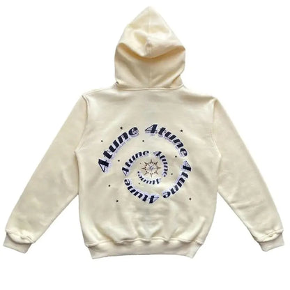 Star Letter Print Hoodie Men (unisex) Retro (various colors)