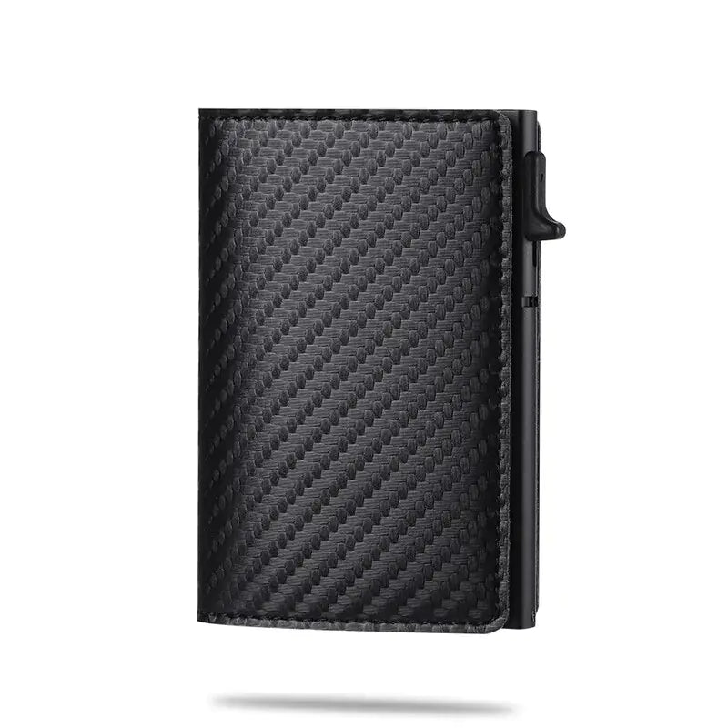 AirTag Compatible Carbon Fiber Fashion ID Credit Card Holder