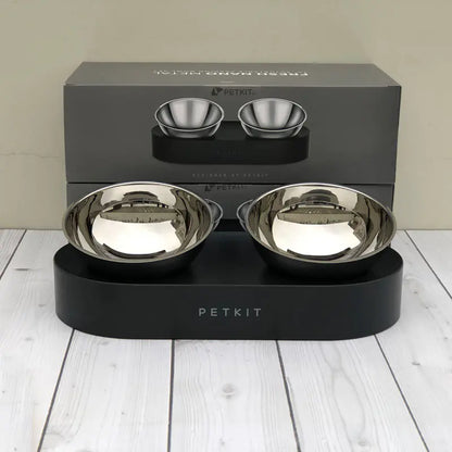 PetKit Stainless Steel Adjustable Double Feeder Bowls