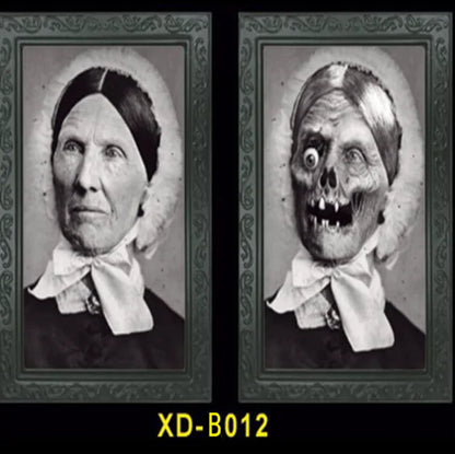 3D Halloween Face Changing Ghost Portrait