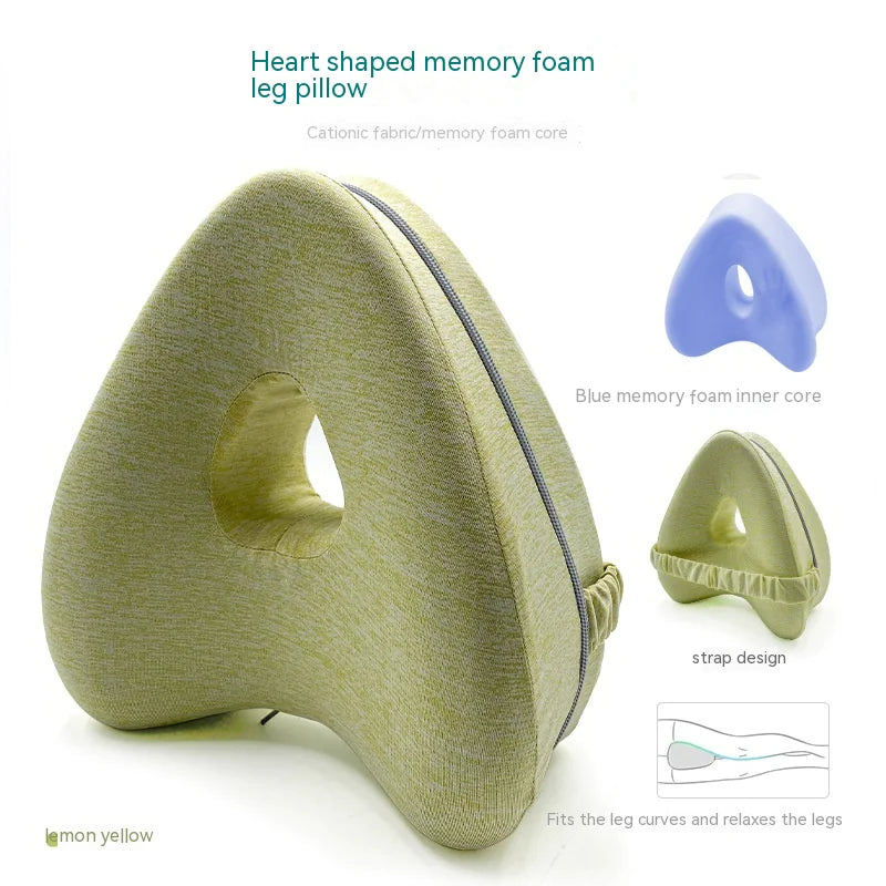 Heart-Shaped Memory Foam Contour Legacy Leg Pillow
