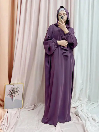 Hooded Abaya Long Dresses (various colors)