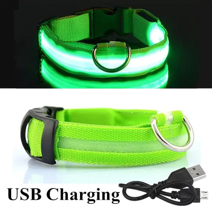 Adjustable Glowing LED Pet Collar