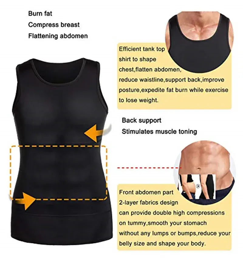 Men's Slimming Body Shaper (black or white)