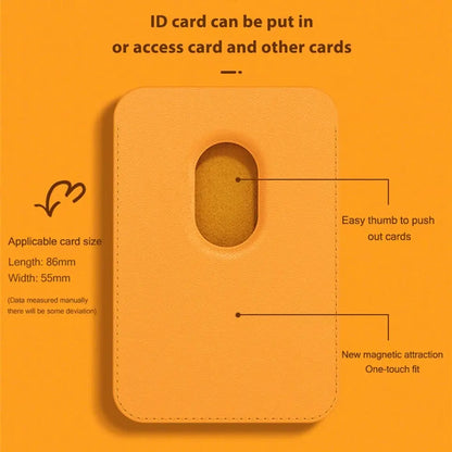 Magsafe Magnetic Leather Card Clip For iPhone 14 Pro Max (various colors)