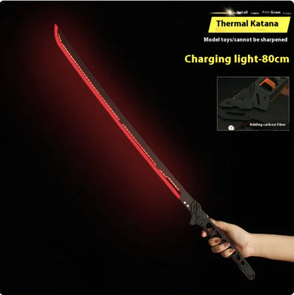 Large Luminous Samurai Sword Toy - Handmade Prop (various colors)